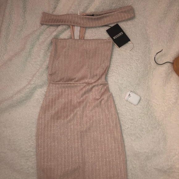 rubbed cut out bodycon nude - Picture 2 of 4